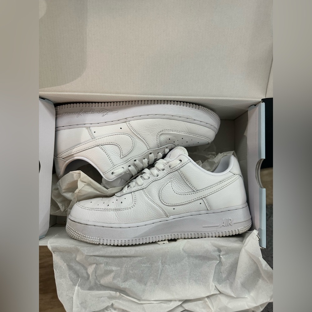 NOCTA Nike Air Force 1 All-White Sneakers